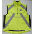 polyester and cotton safety vest with reflective tape